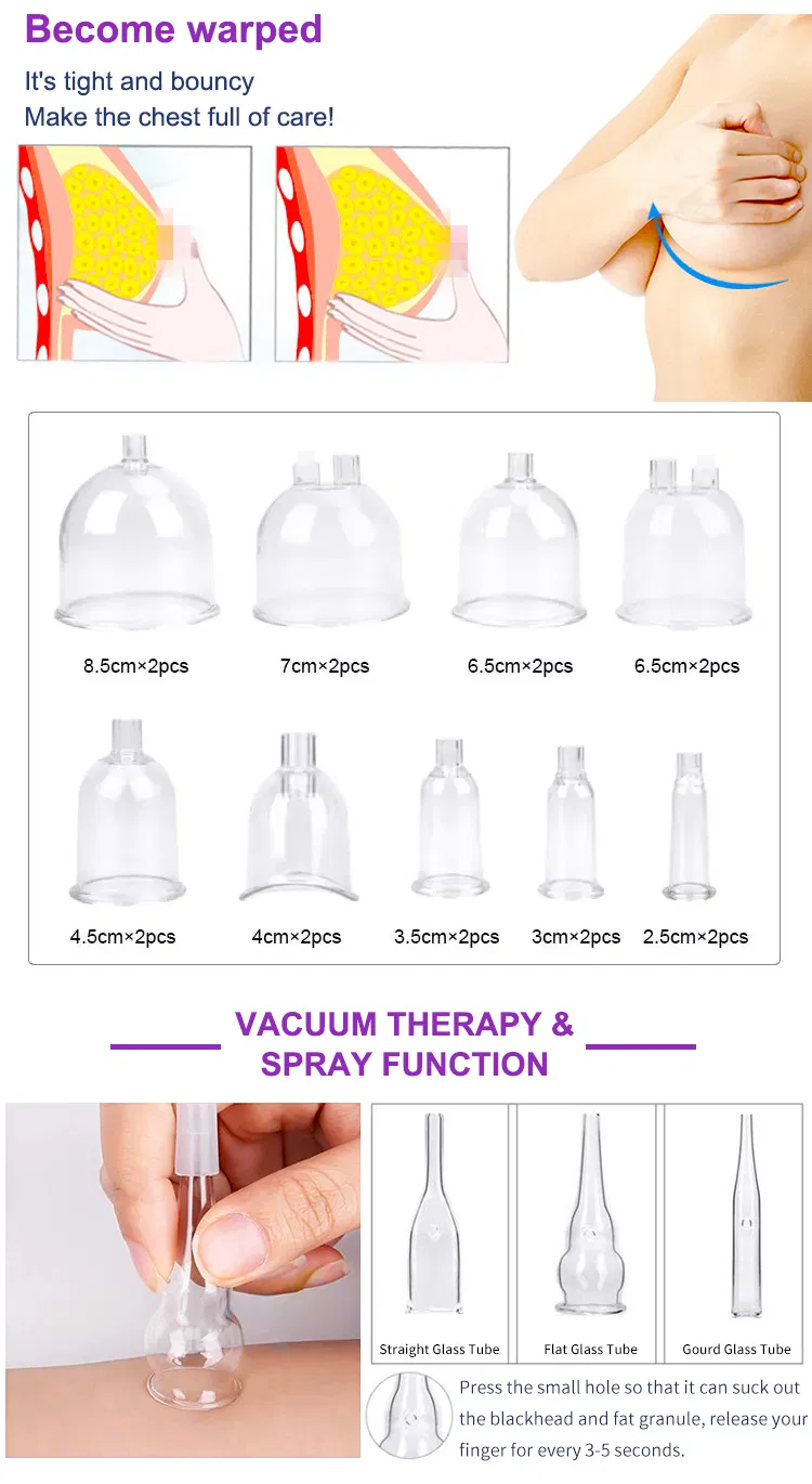 বিট হপ পাম্প বৃহত্তর ম্যাসেজার সৌন্দর্য শরীরের আকৃতি ক্যাপিং ভ্যাকুয়াম থেরাপি মেশিন 2