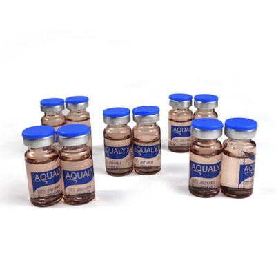 লিপোলাইসিস ইনজেকশন Aqualyx 10 Vials ডাবল চেইন এবং শরীর ওজন হ্রাস ইনজেকশন ফিলার Lipo LAN Kabelline Kybella
