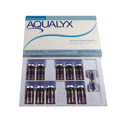 লিপোলাইসিস ইনজেকশন Aqualyx 10 Vials ডাবল চেইন এবং শরীর ওজন হ্রাস ইনজেকশন ফিলার Lipo LAN Kabelline Kybella