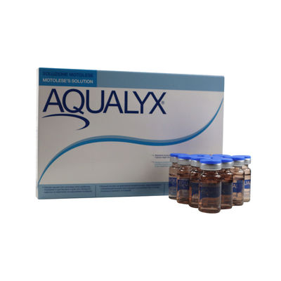 ইনজেকশনযোগ্য Aqualyx কার্যকর ওজন হ্রাস ফ্যাট দ্রবীভূত ইনজেকশন 8Mlx 10vails Aqualyx