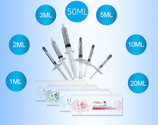 ত্বকের ফিলার wrinkles অপসারণ 1ml 2ml 3ml 5ml 10ml 20ml 50ml HA ফিলার Hyaluronic অ্যাসিড ইনজেকশন