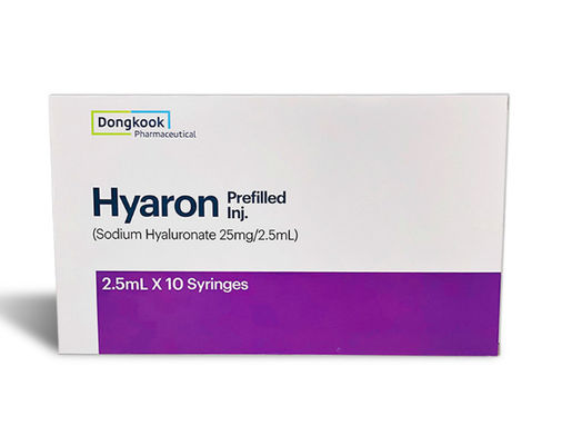 Hyaron Prefilled Inj Deep Skin Hydration Dermal Filler for Face Injection মুখের ইনজেকশনের জন্য হাইরন প্রিফিলড ইনজ গভীর ত্বকের হাইড্রেশন ডার্মাল ফিলার