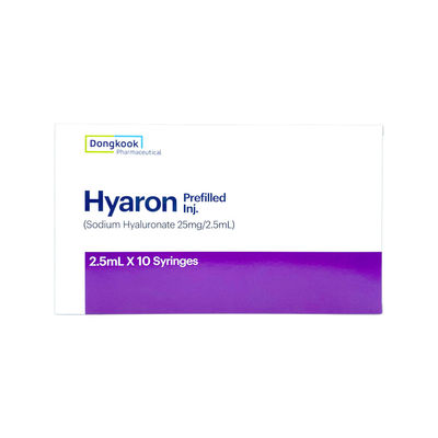 সোডিয়াম হাইয়ালুরোনেট 25mg/2.5ml Hyaron Prefilled Inj ইনজেকশন ত্বক পুনরুজ্জীবিতকরণ