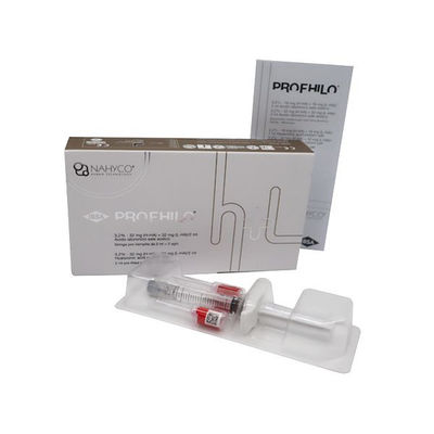 Profhilo H+L 32mg 1-2ml প্রিফিলড সিরিং উচ্চ আণবিক ওজন হাইয়ালুরোনিক অ্যাসিড