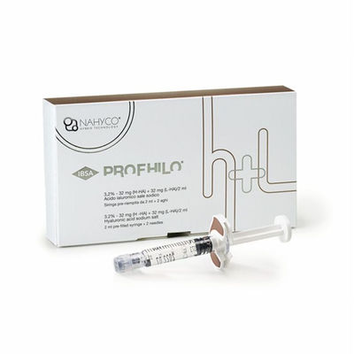 Profhilo H+L 32mg 1-2ml প্রিফিলড সিরিং উচ্চ আণবিক ওজন হাইয়ালুরোনিক অ্যাসিড
