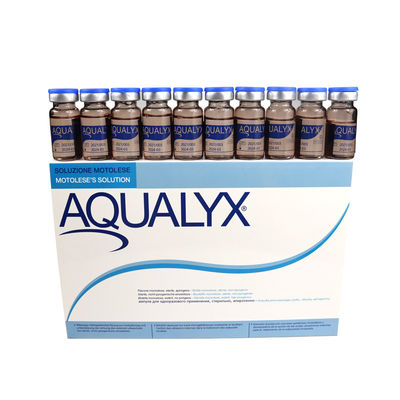 Aqualyx চর্বি দ্রবীভূত ইনজেকশন ক্যাবলিন ইনজেকশনযোগ্য লিপোলাইসিস পিপিসি সমাধান হ্রাস ওজন 8ml x 10 বোতল AQUALYX