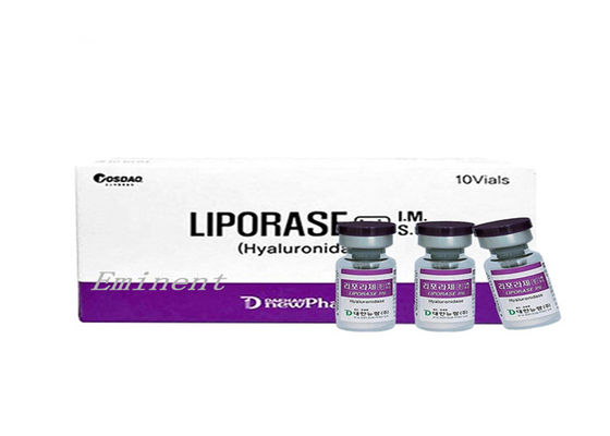 গভীর wrinkl লিপোরেজ হাইয়ালুরোনাইডাজ ফিলার দ্রাবক 5ml X 10 vials
