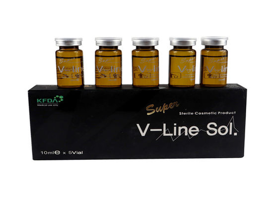 5pcs*10ml ফ্যাট দ্রবীভূত ইনজেকশন ফেস লিপোলিটিক সুপার ভি লাইন সোল