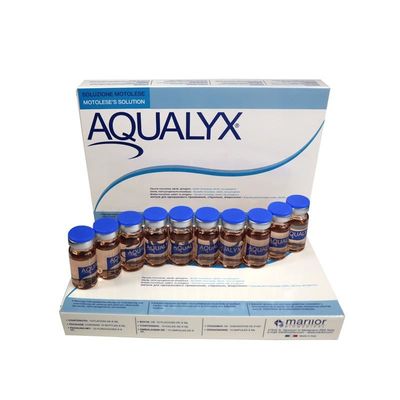লিপোলাইসিস ইনজেকশন Aqualyx 10 Vials ডাবল চেইন এবং শরীর ওজন হ্রাস ইনজেকশন ফিলার Lipo LAN Kabelline Kybella