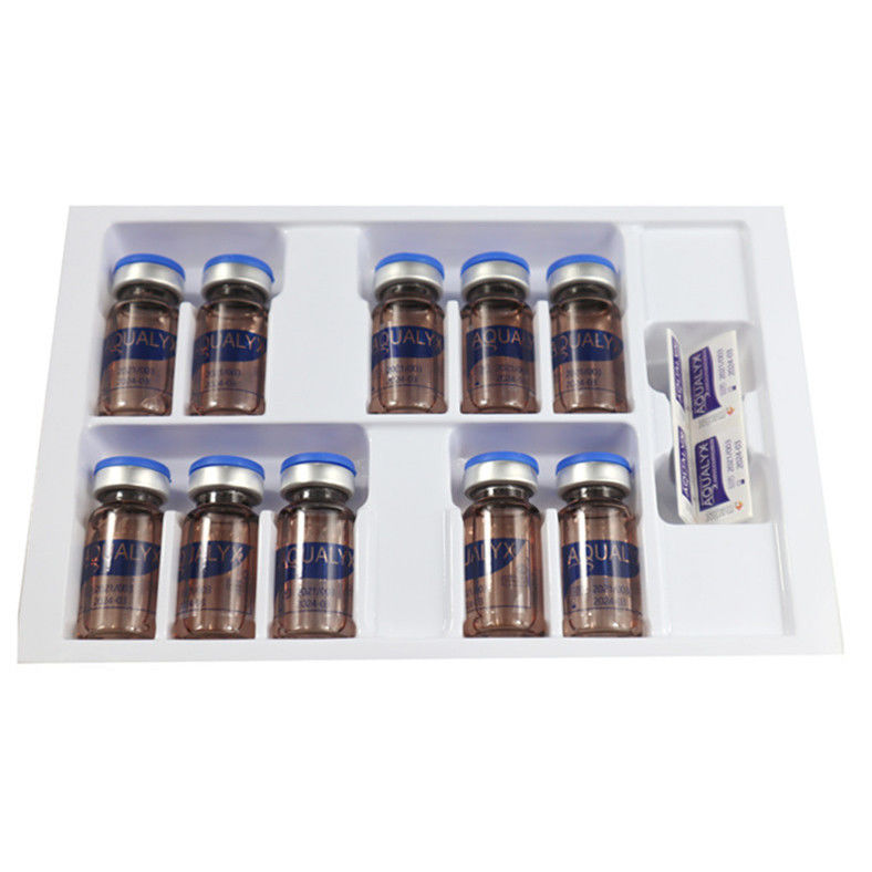 লিপোলাইসিস ইনজেকশন Aqualyx 10 Vials ডাবল চেইন এবং শরীর ওজন হ্রাস ইনজেকশন ফিলার Lipo LAN Kabelline Kybella