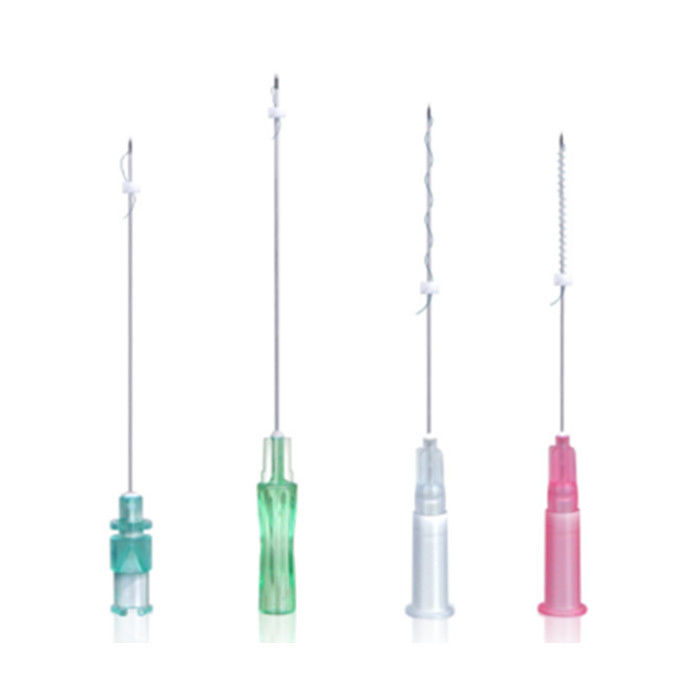 উচ্চ মানের চোখ ব্রো কপালে Pdo Thread Blunt Sharp Needle 4D 6D Cog Thread Lifting